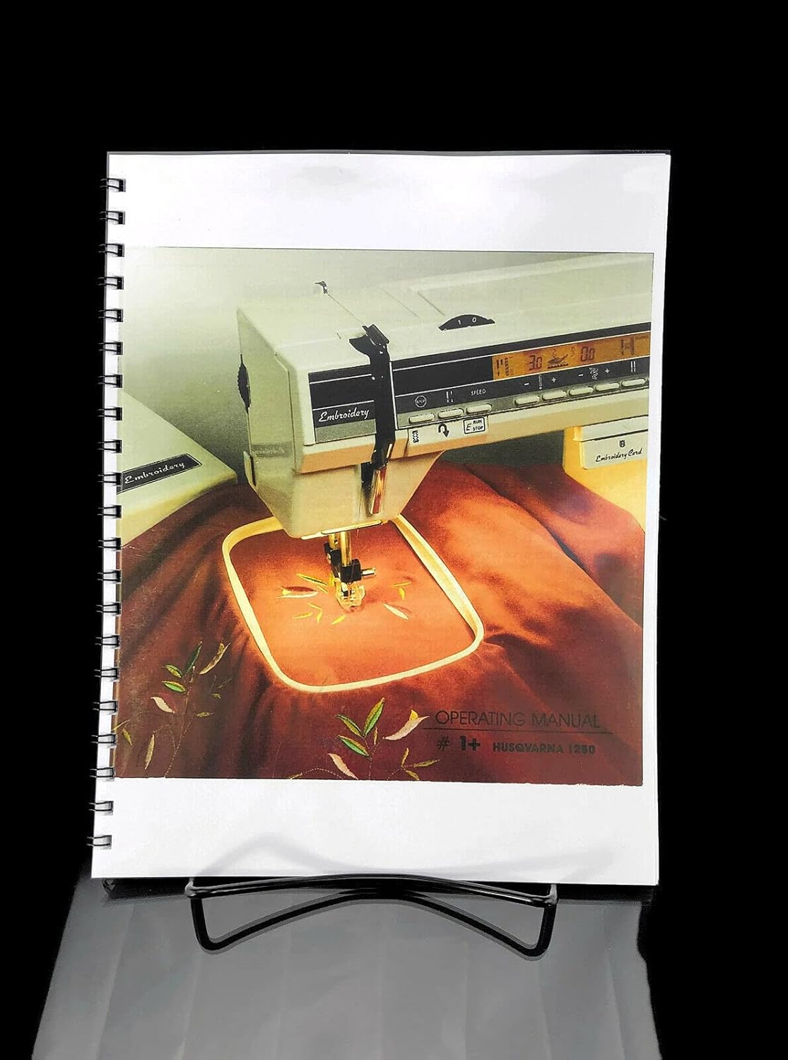 Husqvarna Viking 1250 #1 User's Guide Embroidery Machine COLOR Comb-Bound Copy Reprint Manual