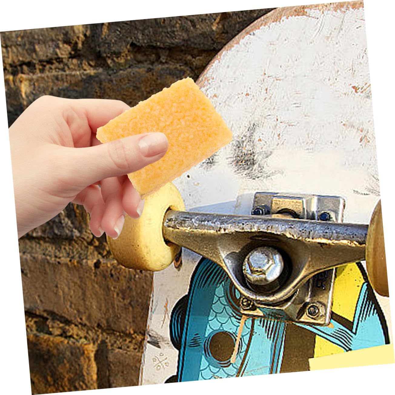 5pcs Rubber Skateboard Cleaner Block Versatile Grip Tape Cleaning Tool for Skateboards and More Compact for Convenient Use