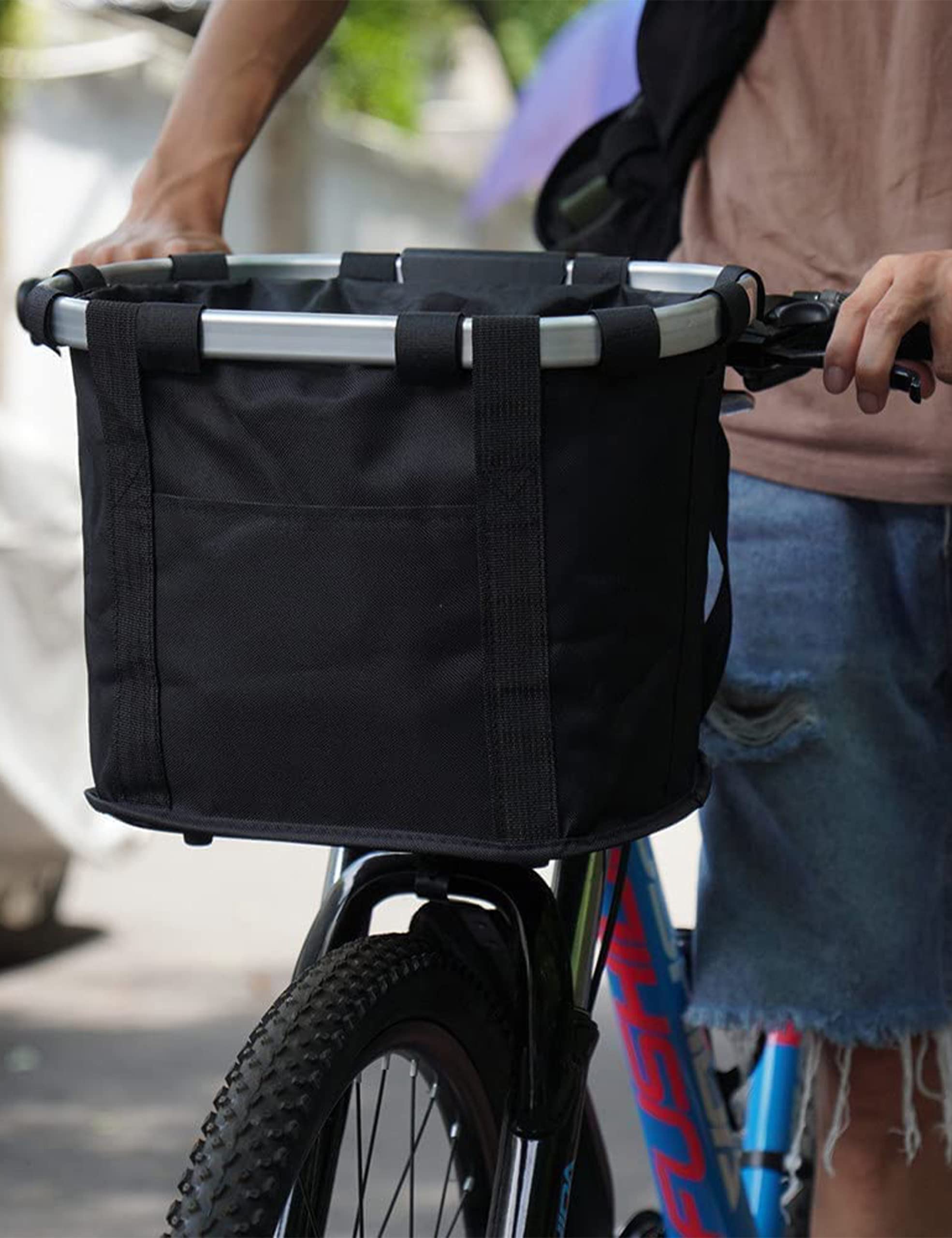 Amazon | OVTSPO 自転車 カゴ 前 カバー 防水 ワンタッチで装着 外し