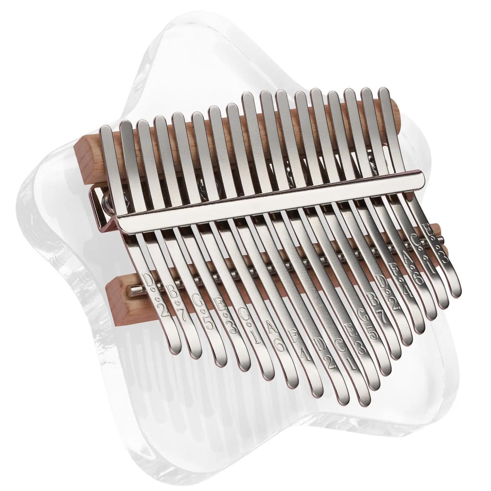 Kalimba Principiantes Kalimba Acrílica De 17 Teclas Para Principiantes Adultos