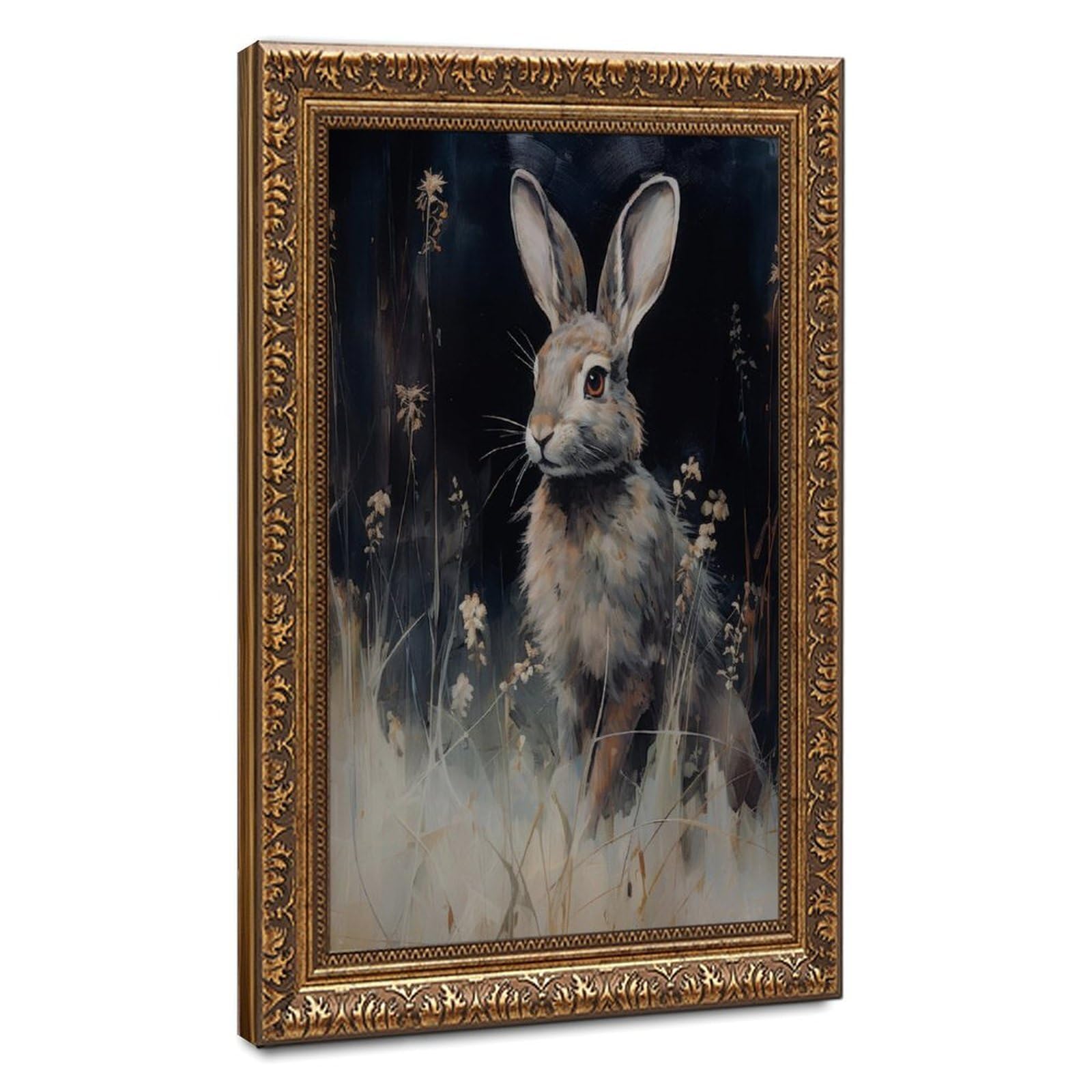 Bareronor Rabbit Poster Canvas Poster Bedroom Decor Landscape Office Room Decor Gift 24" L X 36" W