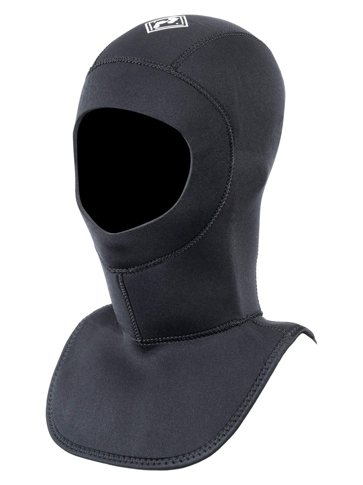 Two Bare Feet 5mm & 7mm Neoprene Wetsuit Hood – Thermal Insulation for Cold Water Diving, Surfing & Watersports, Durable Design with Secure Fit (5mm, M)