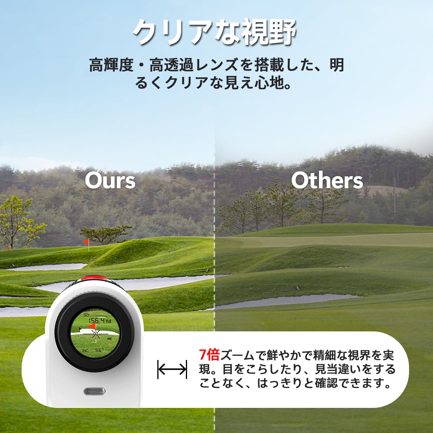 Amazon.co.jp: 【市場最安値】ゴルフ 距離計 マグネット搭載 軽量