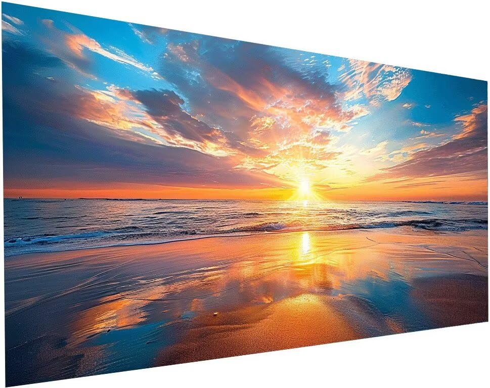 Diamond painting grand format 50x100 cm avec kit complet broderie