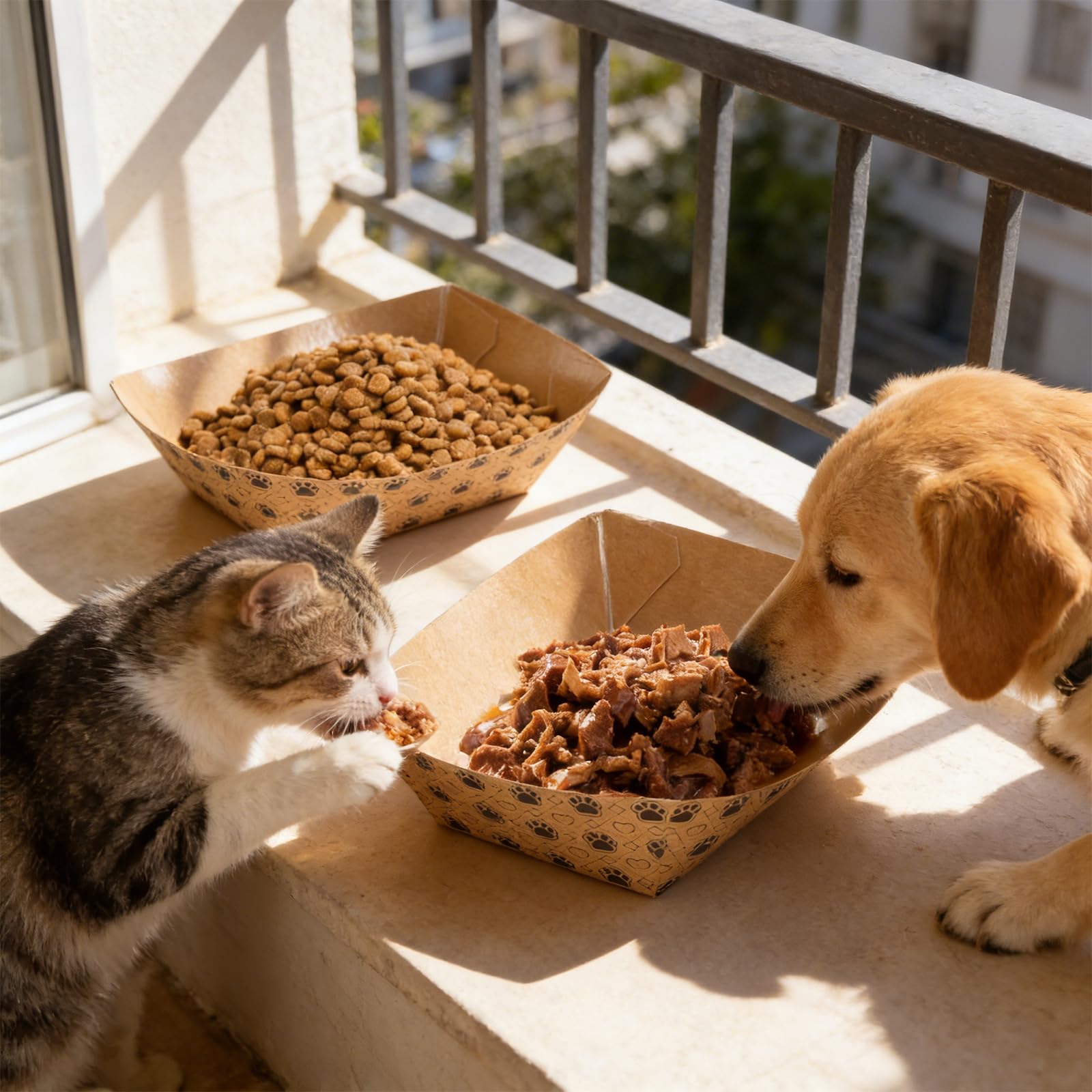 Alimentazione pieghevole tantum da 100 per cibo e acqua Soluzione alimentazione per animali domestici per escursioni Visite veterinarie Uso esterno Ciotola per cibo per animali