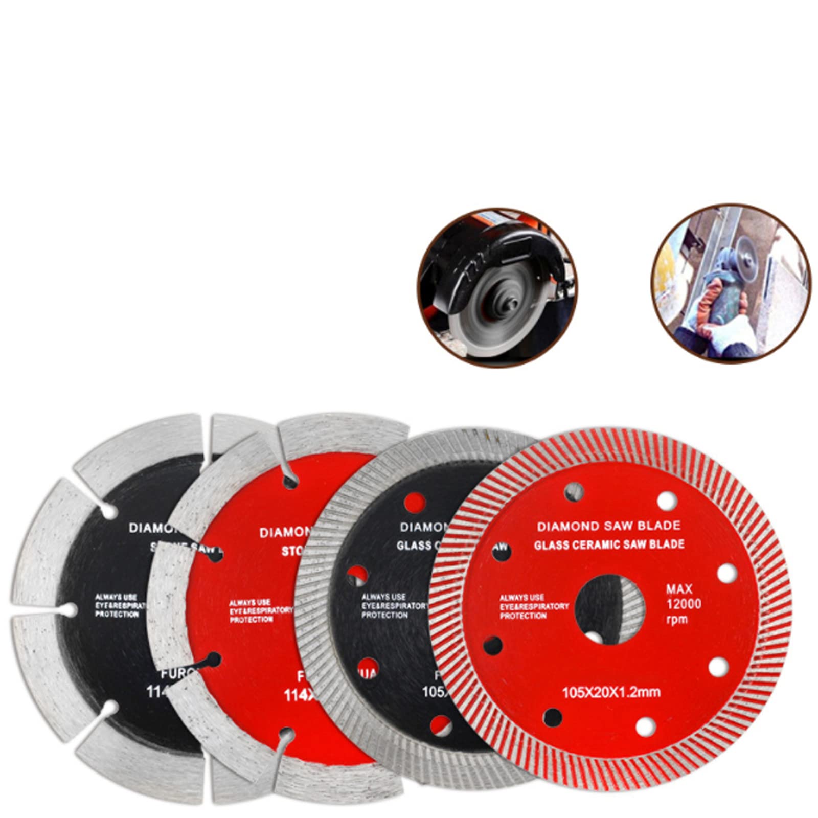 Dischi Diamantati Per Piastrelle 85mm - X Griglia Lama Sega Disco Per Piastrelle Ceramica Porcellanato Marmo Pietra Artificiale Per Sega Circolare SANLEETEK - Foto 3