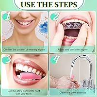 Vista 4 de Konohan 110 piezas de Aligner Chew Ortodoncia Masticable para Alineador Bandeja Asientos de Silicona Chompers Dentales Accesorios Dentales Invisible