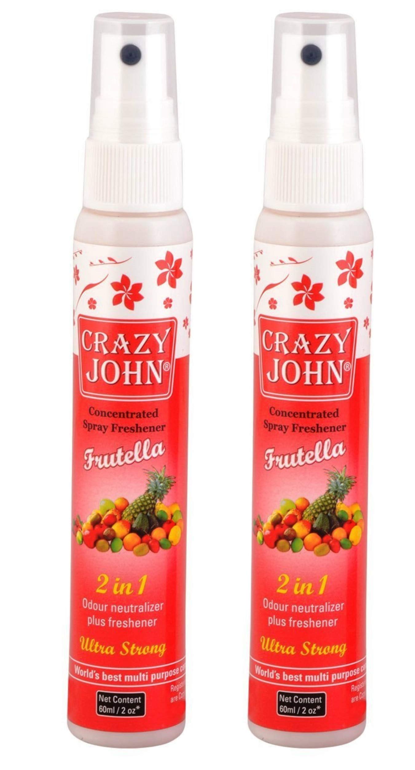 CRAZY JOHNCrazy John ® Air Freshner Combo Pack- 60ml & 60ml 2 PC Combo (FRUTELLA)