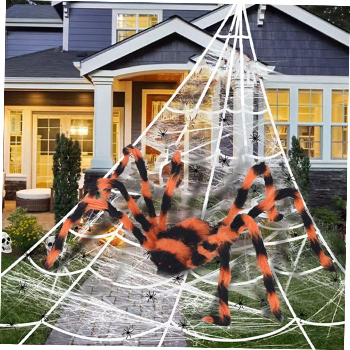 TOYANDONA 4 Pezzi Halloween Ragno Decorazione Halloween Falsi Ragni Spider Prop Horror Falsi Ragni Falsi Ragni Pelosi Ragno Spaventoso Puntelli di Scena di Halloween Ragno di Halloween