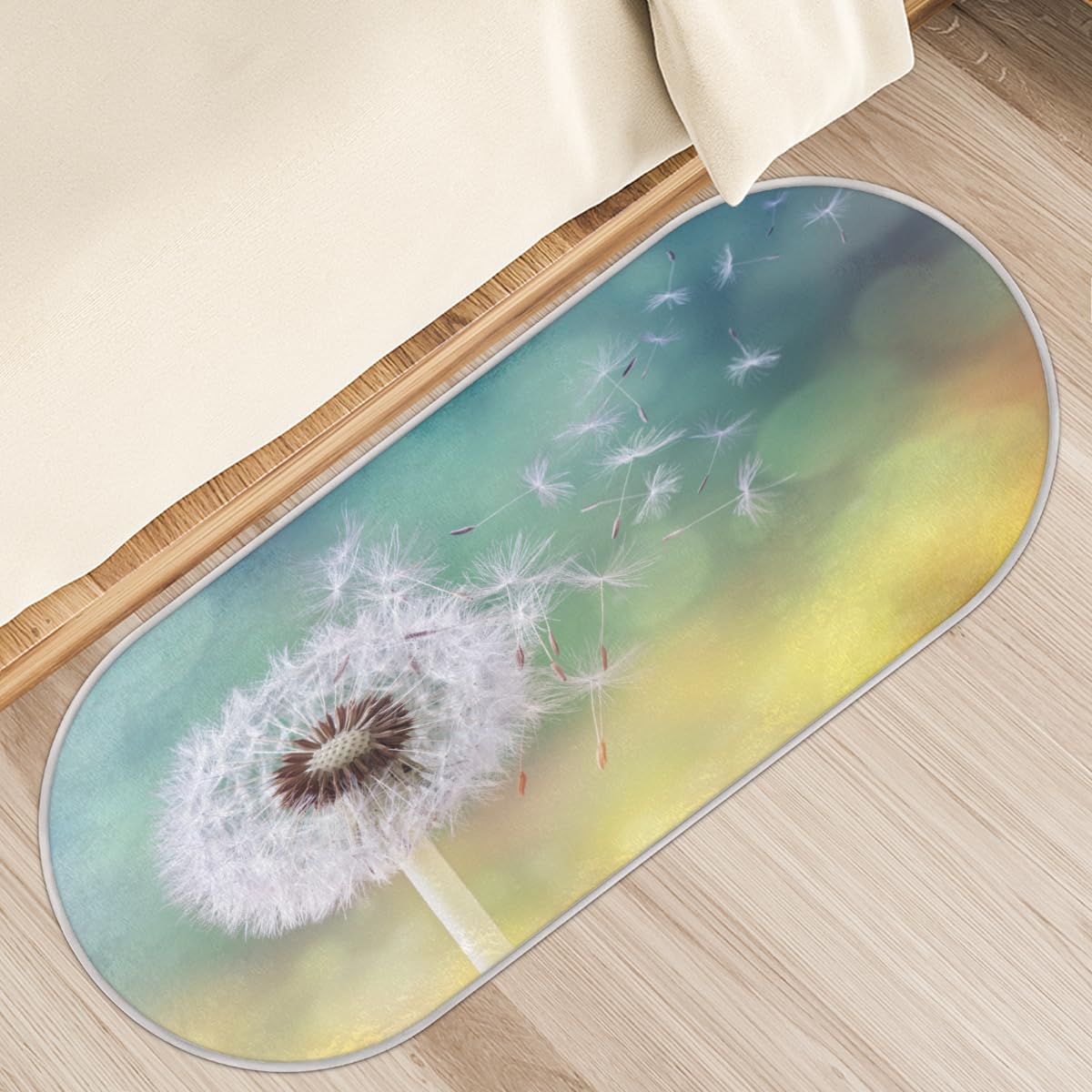 Tapis de sol antidérapant pissenlit pour embellir votre cuisine et salle de bain