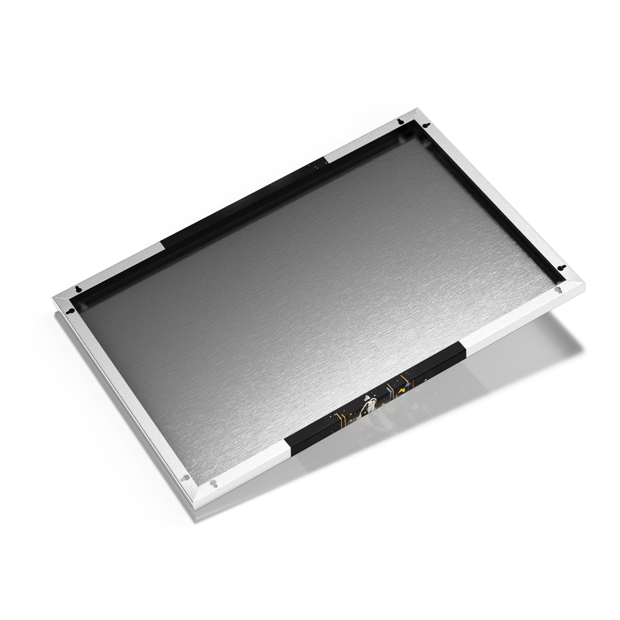 Metalowa tablica magnetyczna, wymiary 60 x 90 cm, motyw "dziurkacz motyla", tablica suchościeralna na wszystkie magnesy, tablica magnetyczna do kuchni i biura, designerska tablica magnetyczna