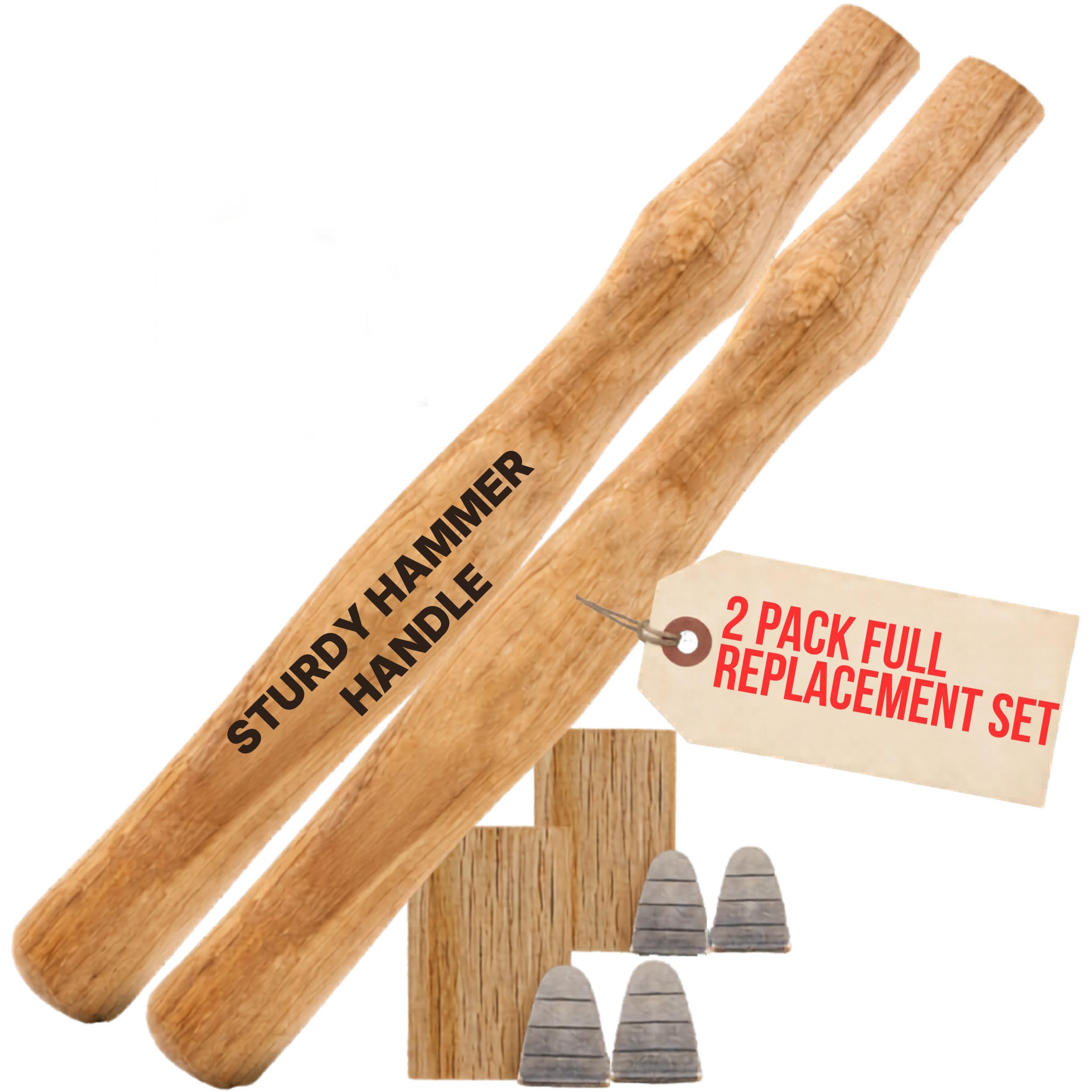 Sledge Hammer Handle Replacement for 2–4 lb Made of American Hickory Wood