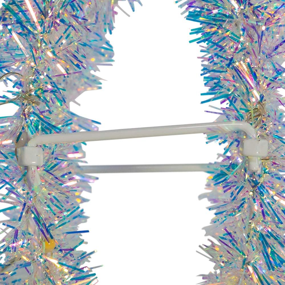 Kurt S. Adler 6-Inch Multi-Color LED Tinsel Foldable Sphere