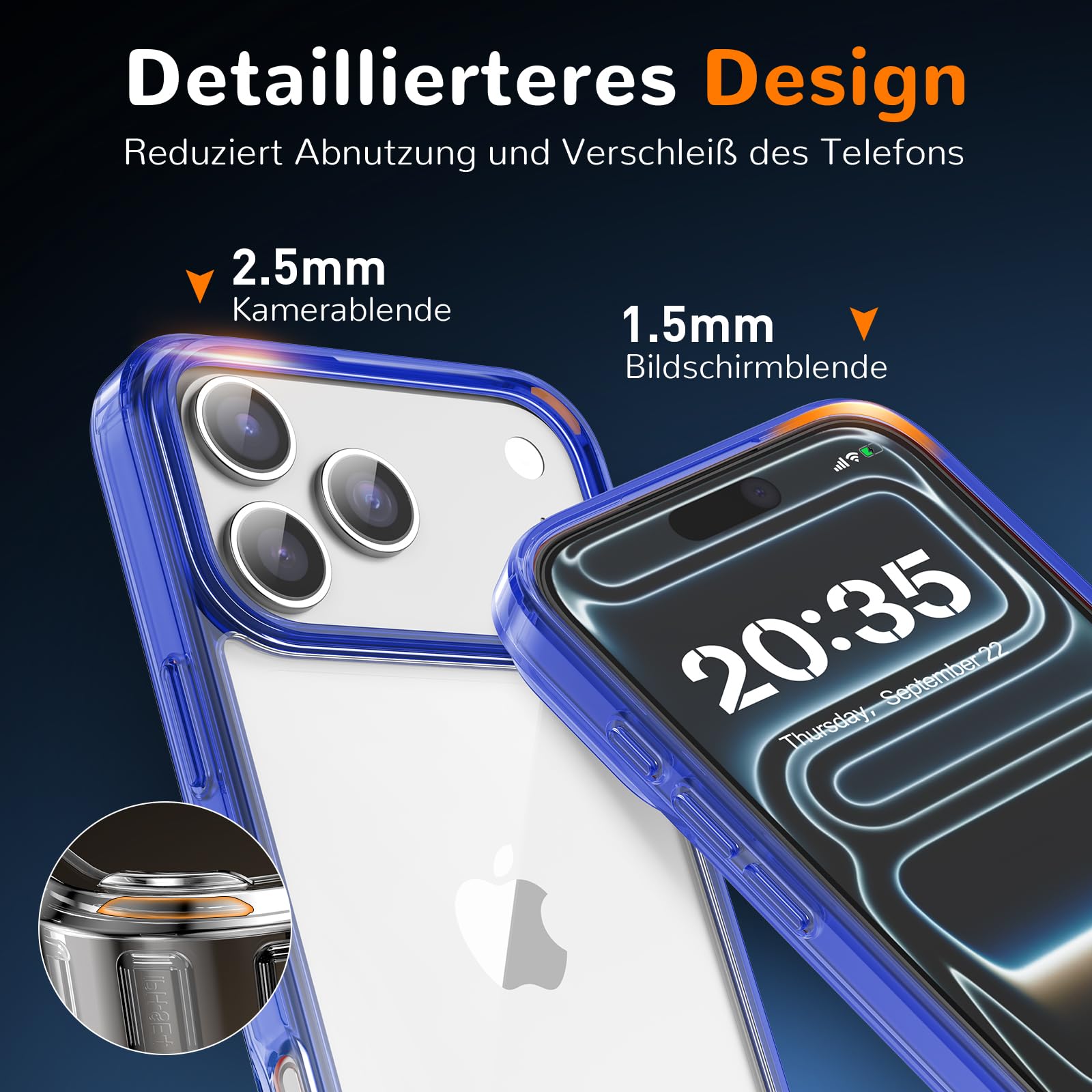 Clear Case for iPhone 15, Ultra Thin, Shockproof TPU Cover, Anti-Yellowing, Crystal Clear, Phone Case for Apple iPhone 15 - Clear — view 258