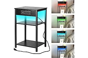Small Gaming Table with Charging Station