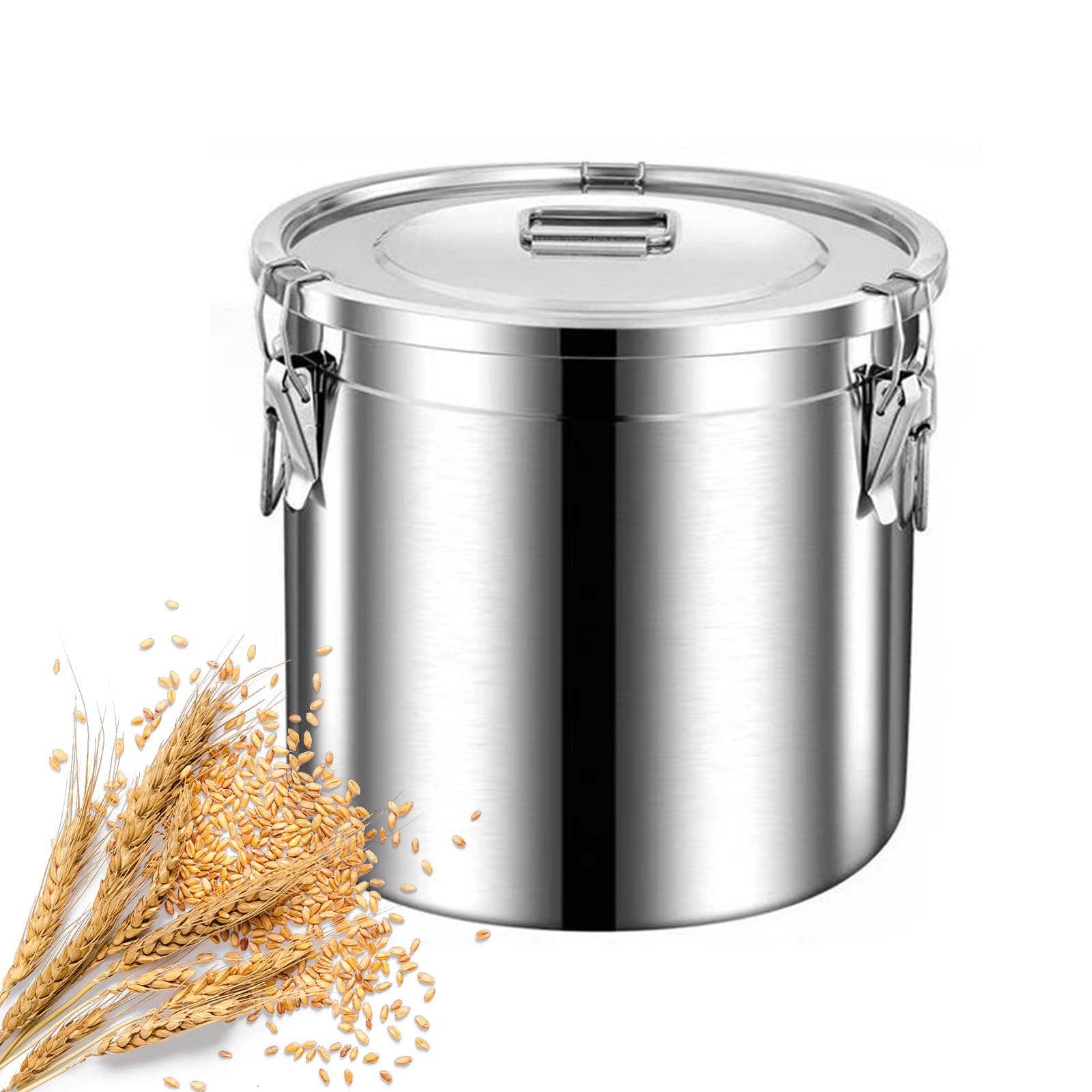 Boîte hermétique en acier inoxydable 6L pour céréales et cuisine