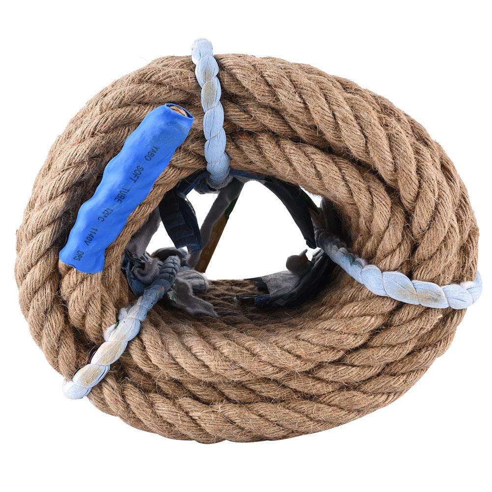 20M Corde de Jute Corde d'escalade Naturelle en Jute pour compétitions de tir à la Corde pour Mariage Scrapbooking Jardinage