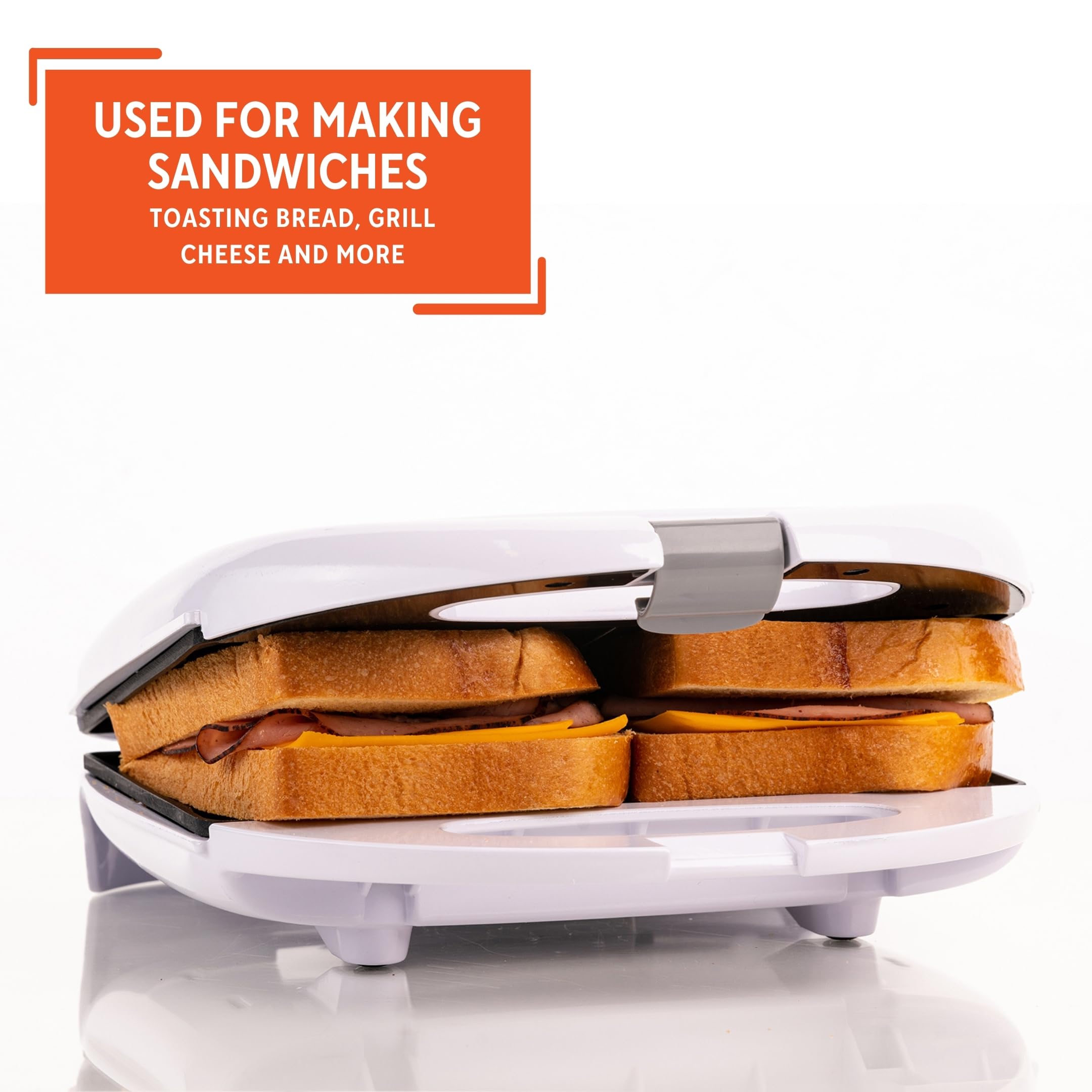 IMUSA 2-Slot Sandwich Maker - Nonstick & Easy Clean -6