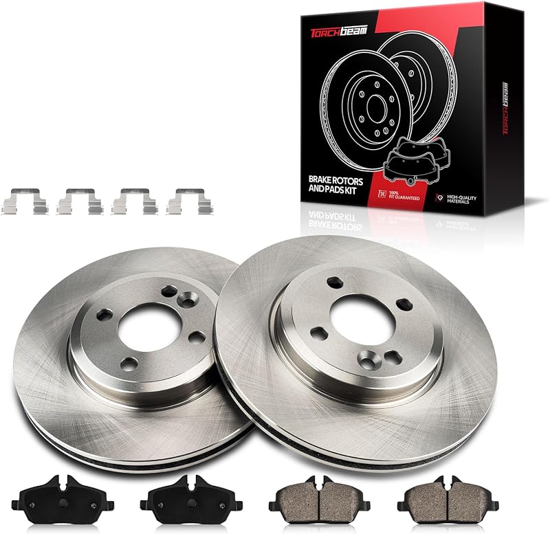 Kit de Discos e Pastilhas de Freio Dianteiros Torchbeam para Mini Cooper – 2 Discos 280 mm e 4 Pastilhas