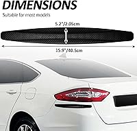 Vista 2 de BokWin Paquete de 2 tiras de protección anticolisiones negras antigolpes antiarañazos, protector universal para autos, SUV, camioneta