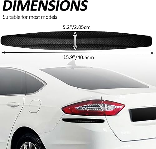 Miniatura 9 de Paquete de 4 protectores universales de goma para parachoques de automóvil, anticolisión, para esquinas delanteras y traseras de automóvil, tiras