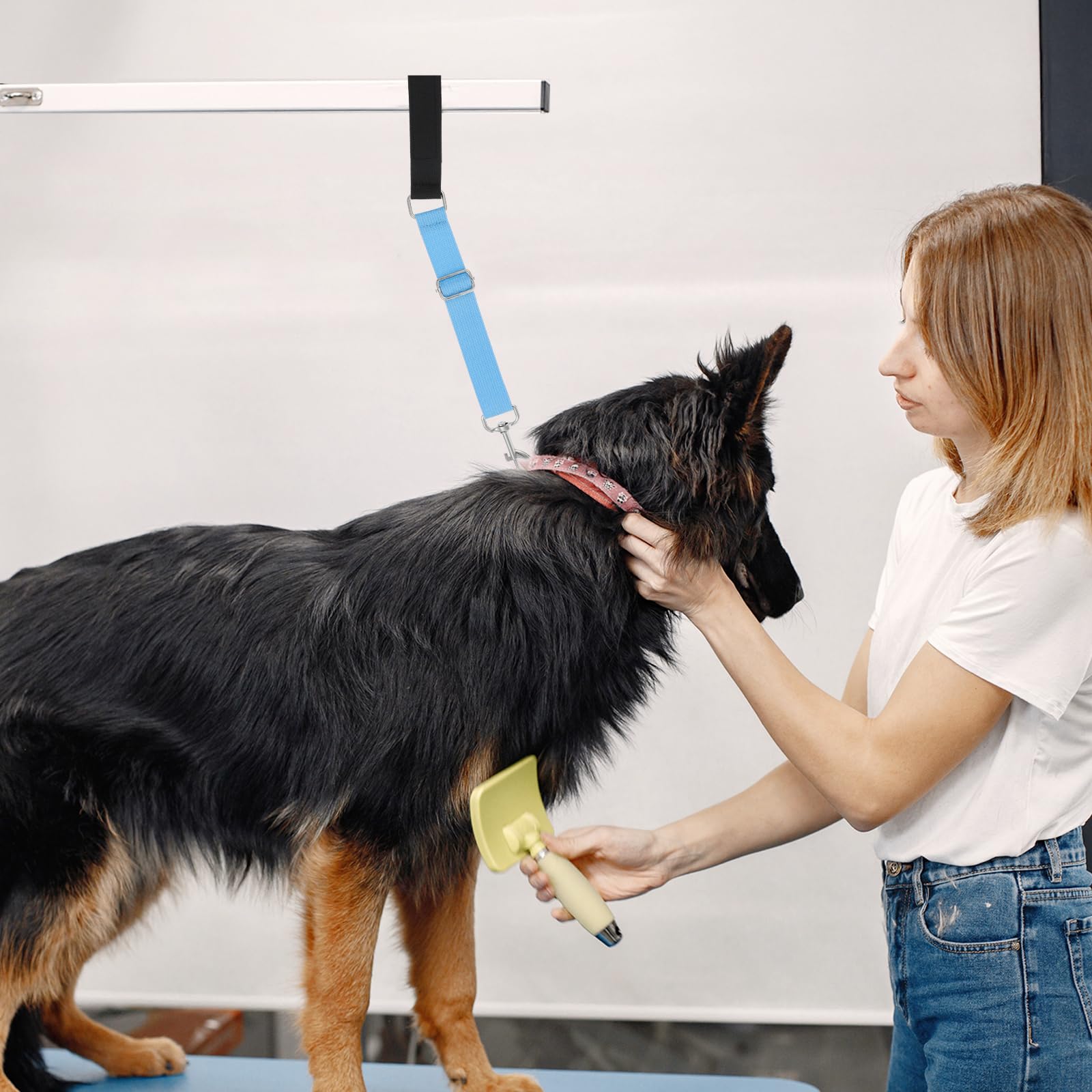 2 Pcs Groomers Helper Grooming Loops For Dogs Groomers Pet Dog Grooming Arm Accessories Extension Straps Adjustable Secure And Stable Loop Extender Bathing Restraint Leashes For Dog Bathing - Image 3