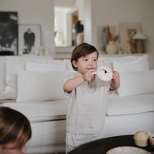 Miniatura 48 de mushie x Bluey Silicone Snack Cup | Contenedor de comida a prueba de derrames para niños pequeños y bebés (marfil azulado) Azul marfil,Bluey