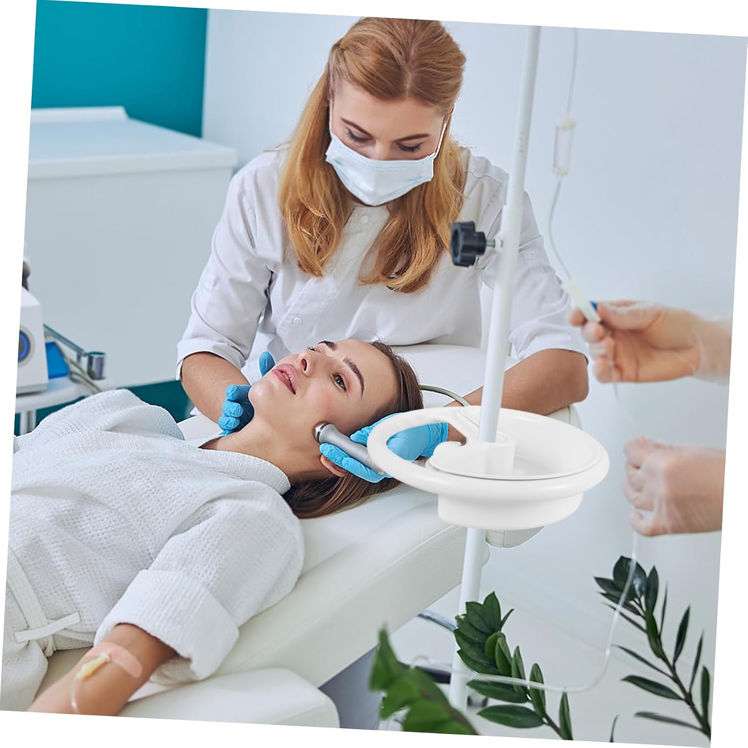 Infusion Stand Holder Drip Stand Storage Tray for Reliable Patient Care Sturdy Infusion Stand Plate Easy to Use Non Deformable Design for