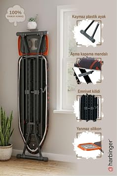 Devecioğlu Harbinger Mm395 Eliteboard Ütü Masası Siyah