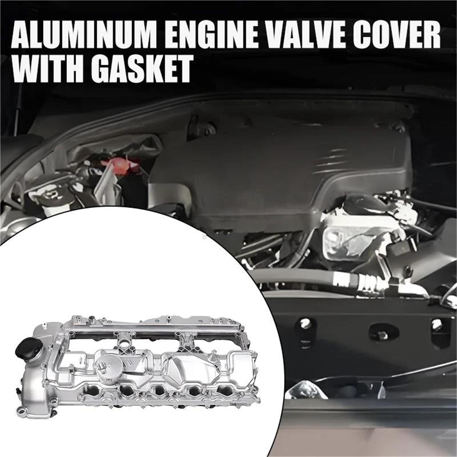 Coperchio valvole a bilanciere Motore in Alluminio con Guarnizione per BMW N55 3.0L 135i 335i 535i 640i 740i X3 X5 X6 535ix Drive 11127570292
