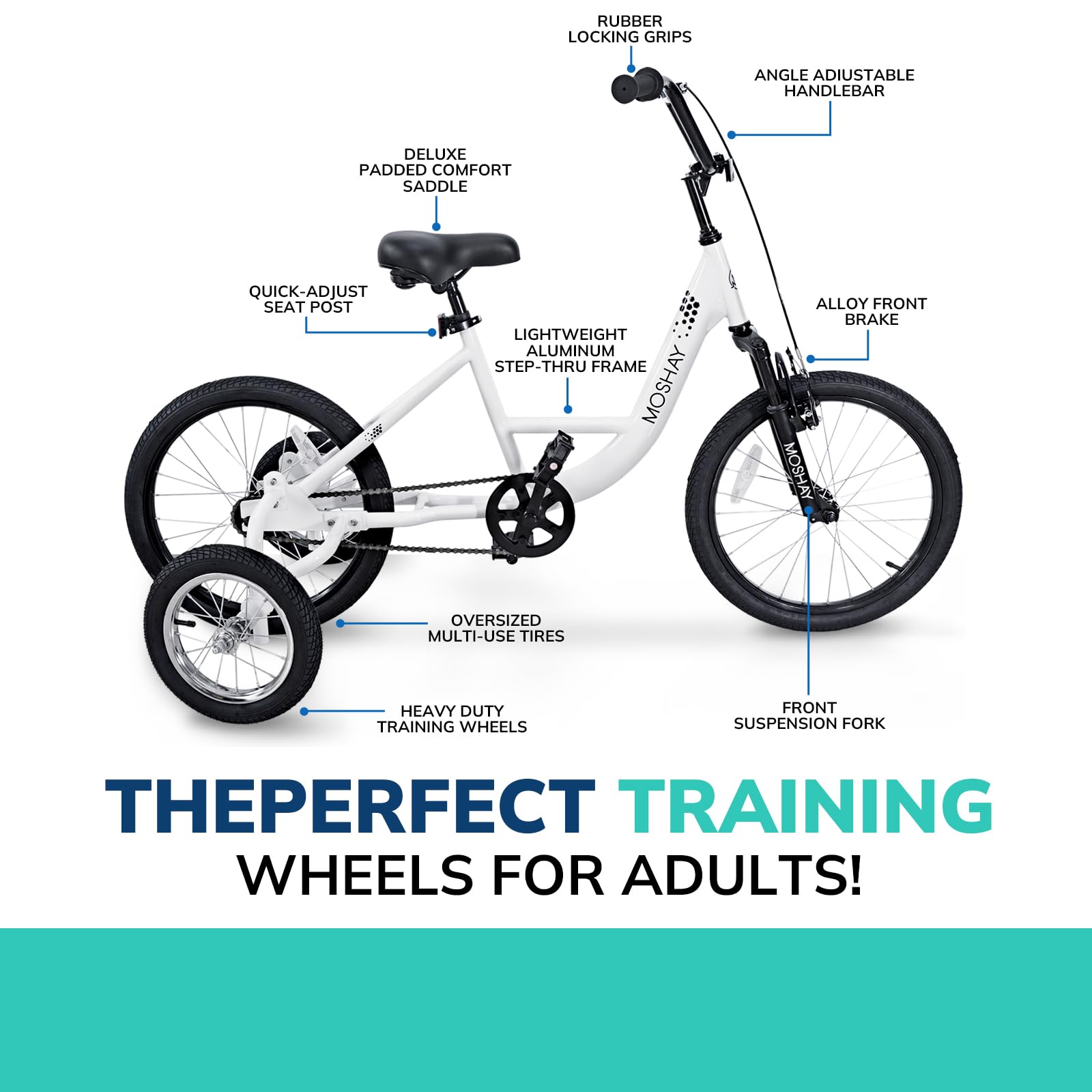 MOSHAY 20" Adaptive Fat Training Wheel Bike