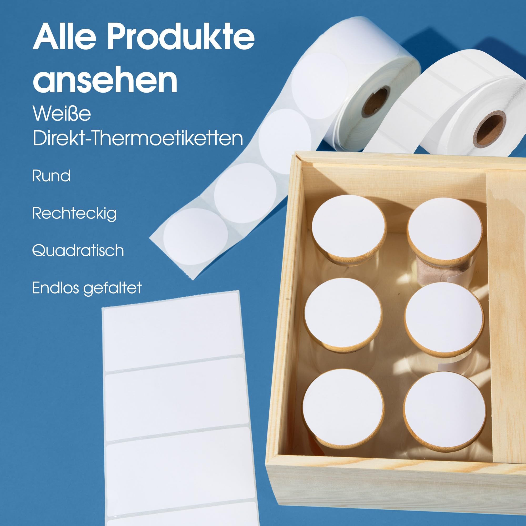 Spartan Industrial – Thermoetiketten 51 x 25 mm – 10 Rollen à 1.300 Etiketten – Perforierte Barcode- und Adressetiketten auf Rolle – Kompatibel mit Rollo und Zebra Desktop-Etikettendruckern