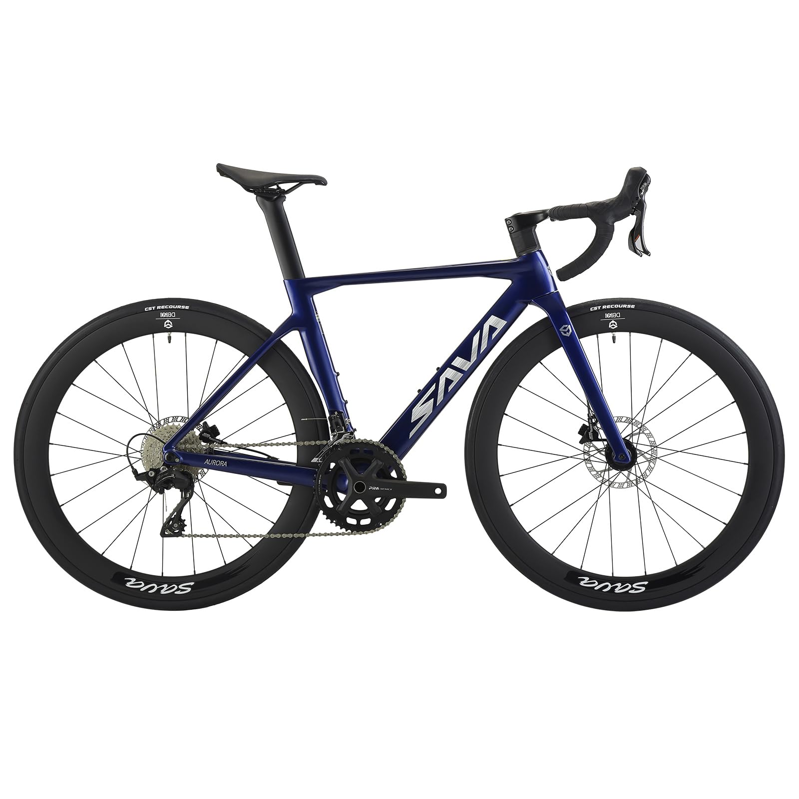 SAVADECK A7L Carbon Road Bike, T800 Carbon Fiber Frame 700C Racing Bicycle with Shimano 105 R7100 24 Speed Groupset and Hydraulic Disc Brake, Ultra-Light Carbon Bike for Man and Women