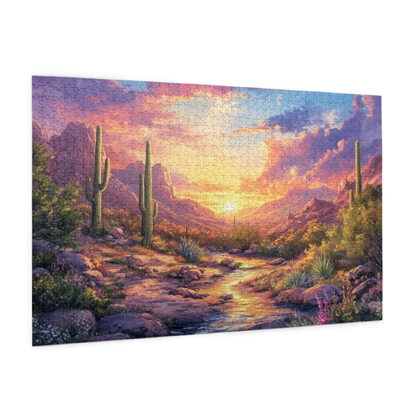 Puzzle krajobraz, 6000 elementów, pustynia, puzzle dla dorosłych, z pudełkiem na prezent, "zrób to sam", duże drewniane puzzle dla dorosłych, gra zręcznościowa dla całej rodziny, prezenty dla kobiet
