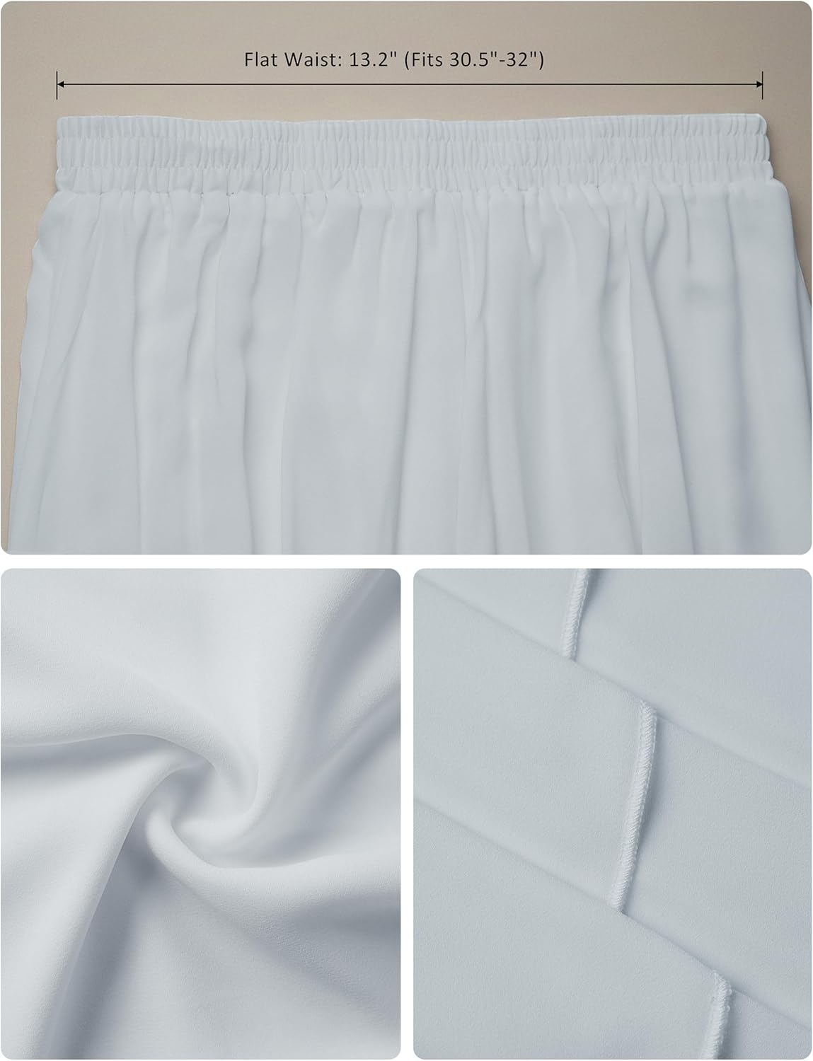 v28 Women Full/Ankle Length Elastic Pleated Retro Maxi Chiffon Long Skirt - Image 5