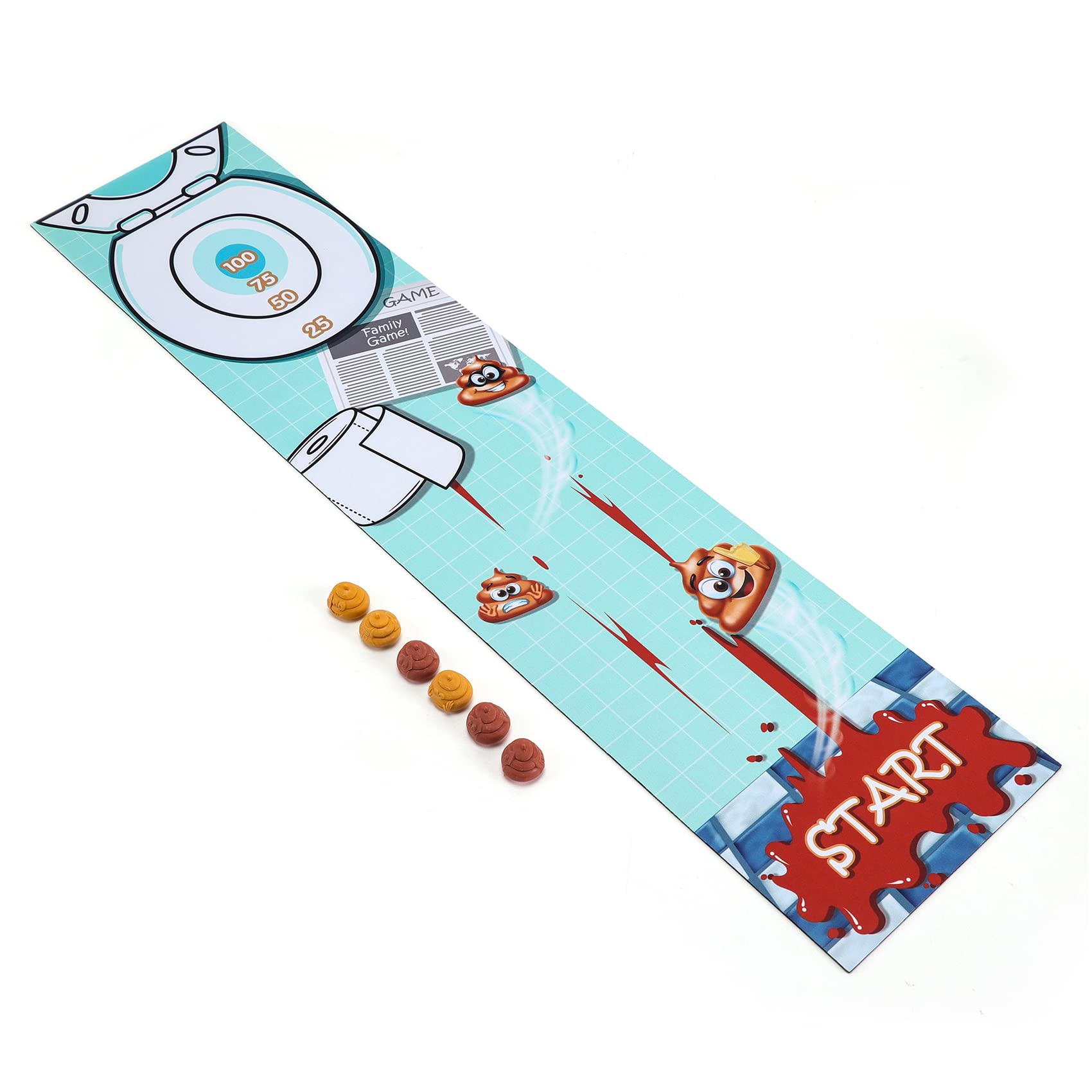 Amazon.co.jp: 楽しいミニテーブルトップ カーリング うんちゲーム