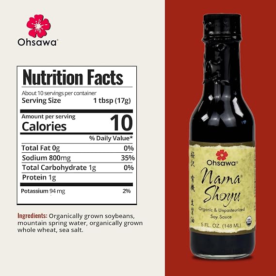 OHSAWA Organic Nama Shoyu Sauce, 5 Ounce