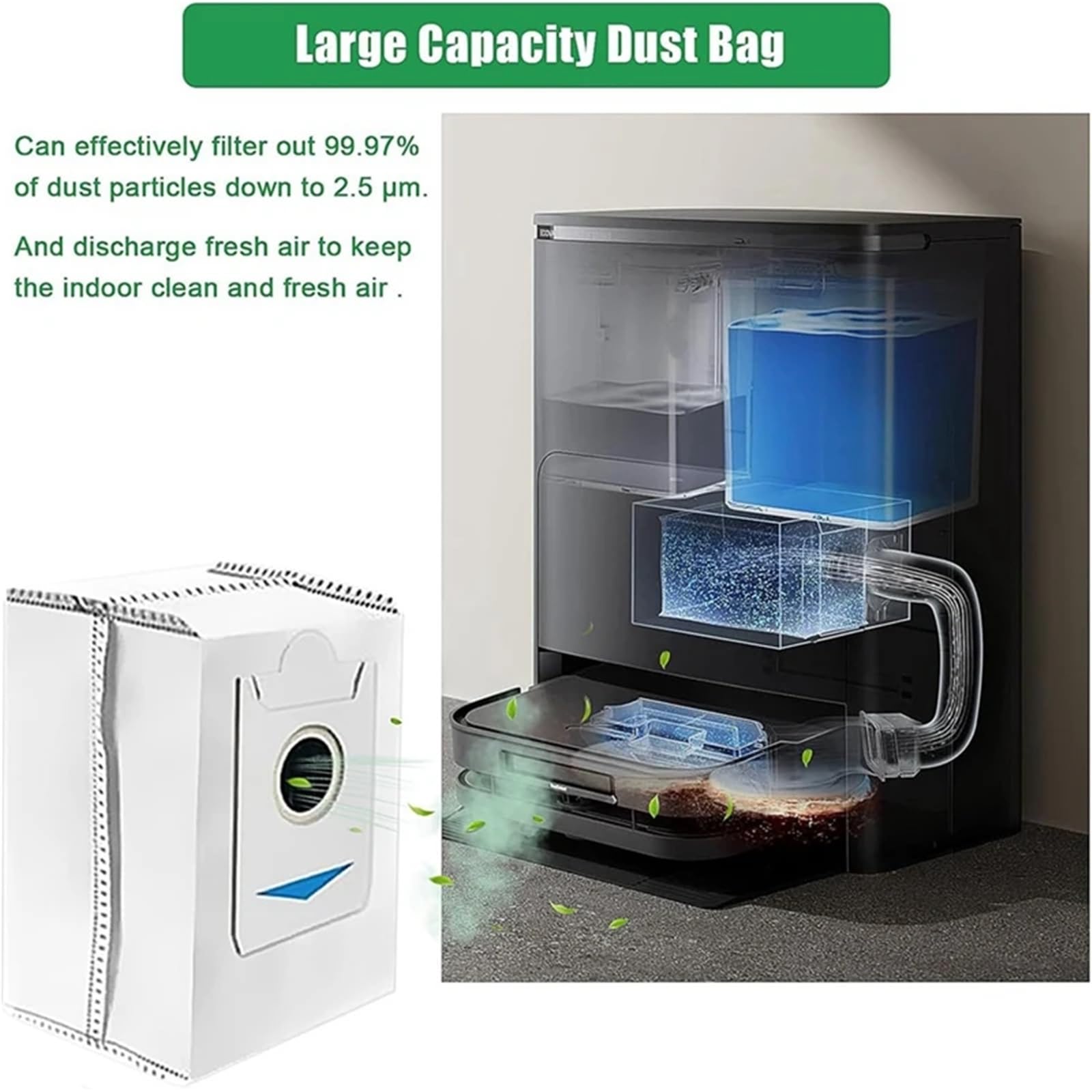 Compatibile con ECOVACS, Kit Spazzola & Filtro X5, per Robot Asp.