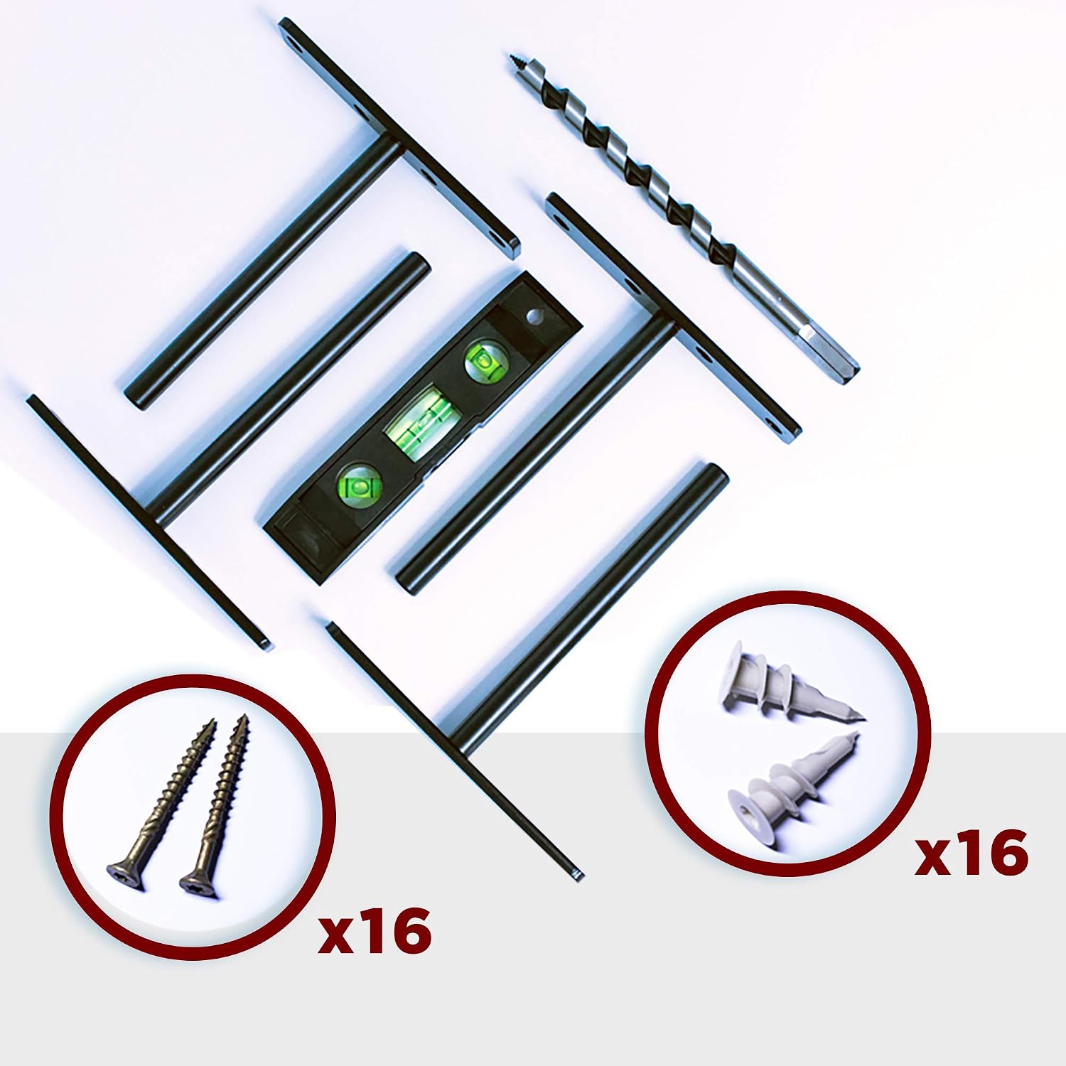 Best Review Floating Shelf Brackets - Drill Bit Included - (8pcs) - Firm Foundation - Quality Steel - Bracketless Wall Shelves - Heavy Duty - Detailed Instruction Video Included!!! … (8PK) New Arrivals Floating Shelf Brackets - Drill Bit Included - (8pcs) - Firm Foundation - Quality Steel - Bracketless Wall Shelves - Heavy Duty - Detailed Instruction Video Included!!! … (8PK)