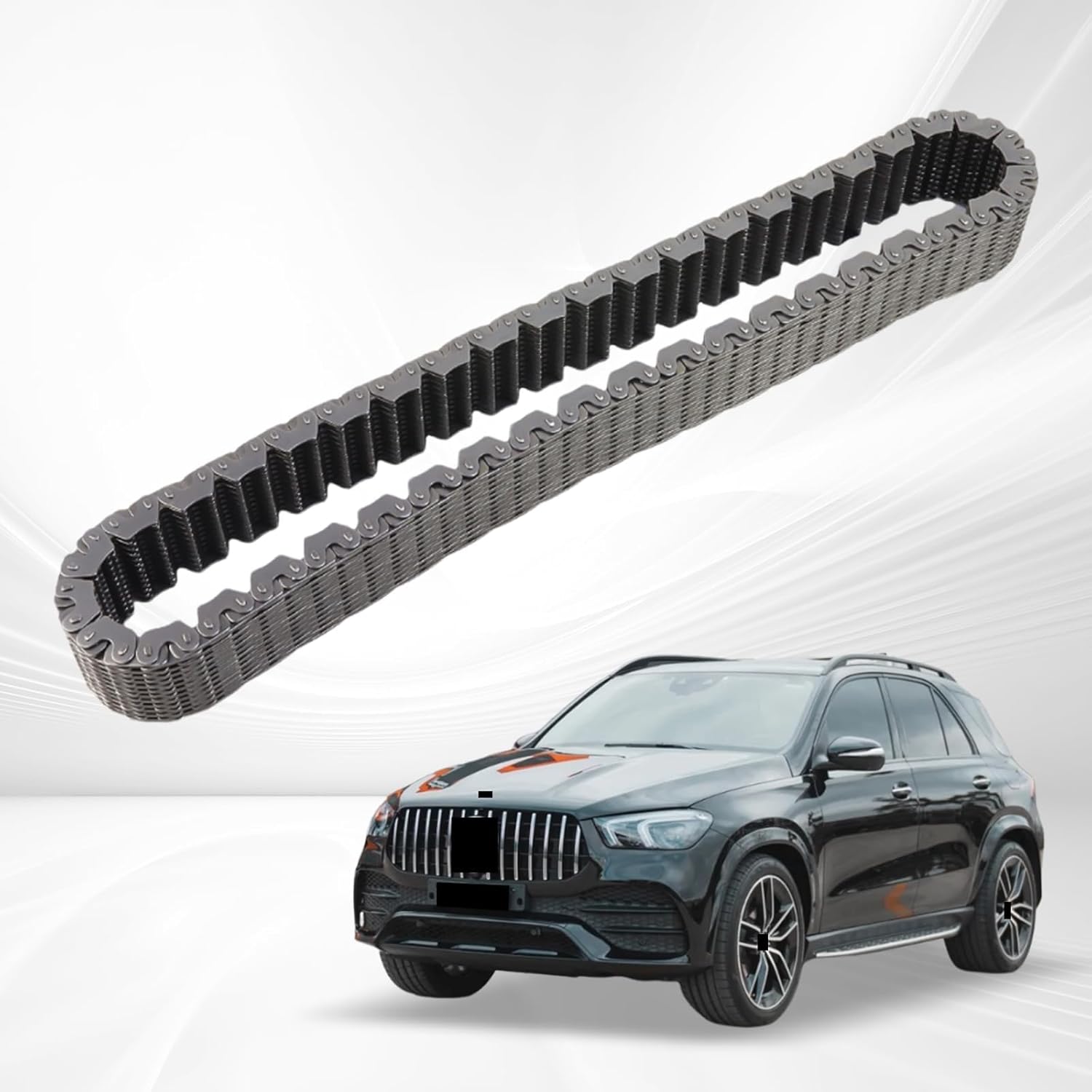 2512801800 Car Transfer Case Chain 4 Piece Set, Suitable 2005-2019 for Mercedes Benz GLE GLS GL M R Series,Replace 1642820182 1642820082 0169973646