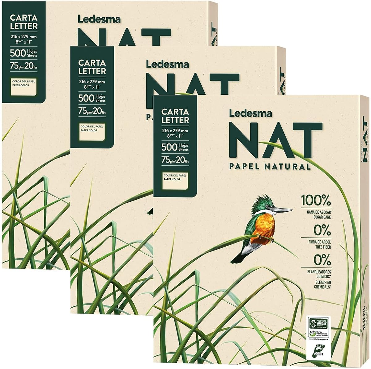 Tree-Free Sugar Cane Printer Paper (5-Ream Case)
