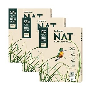 Letter Size (8.5"x11") Natural Sugarcane Pulp Printer Paper, For All Office And Photocopy Printers, Designs, Crafts (3 Reams (1500 Sheets)) - Amazon product rated Grade A