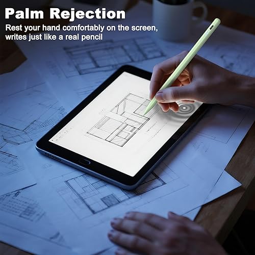 Miniatura 38 de Lápiz óptico para iPad, carga rápida de 13 minutos para Apple iPad Pencil con rechazo de palma, compatible iPad Air 3/4/5/6 2018-2024, iPad Mini