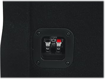 Kicker 49L7TDF82 L7TDF 8 in 350-Watt RMS 2 Ohm Down-Firing Loaded Shallow Subwoofer Enclosure, Forced-Air Cooling, Under Many Truck Seats, Deep Bass, 2-Piece