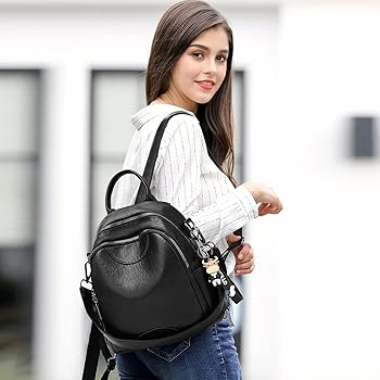 【色: パープル】NICOLE&amp;DORIS リュック レディース 防犯 リュック 色: パープル】NICOLE&DORIS リュック レディース 防犯 リュック