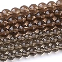 Vista 57 de Cuentas sueltas redondas de gemas naturales, cuentas de cristal de piedra energética para hacer joyas 15" (Cristales de cuarzo de fresa, jades, 6MM)