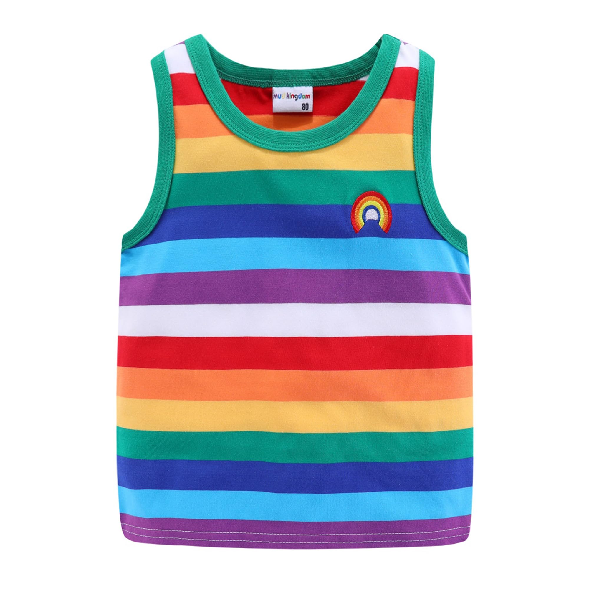 Mud Kingdom Niños Bebes Camisetas Raya del Arco Iris