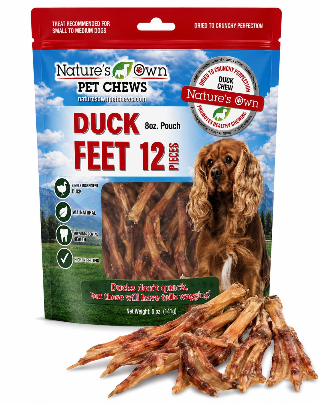 Nature's Own Pet Chews Duck Feet
