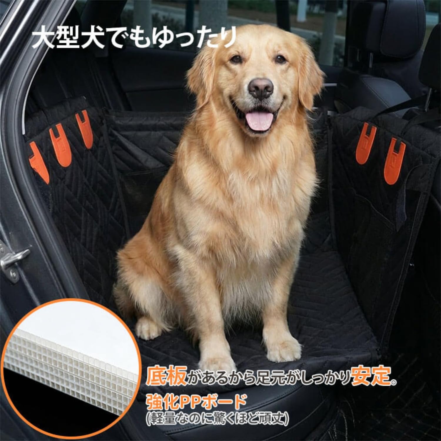 Amazon.co.jp: GIIPET ペットドライブボックス 犬 車 シート空間40
