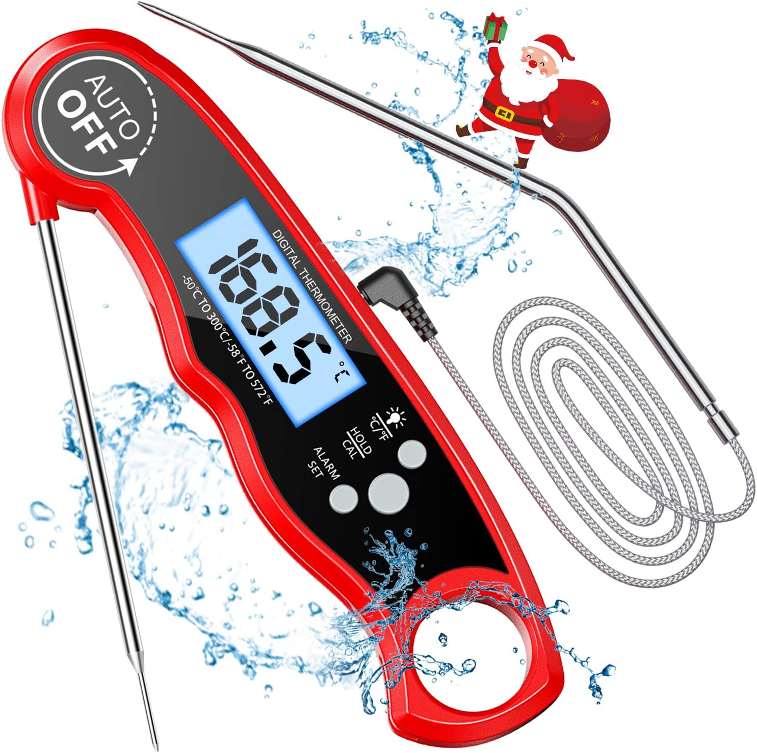 DollaTek Digitales Fleischthermometer - Sofort-Thermometer Mit Timer